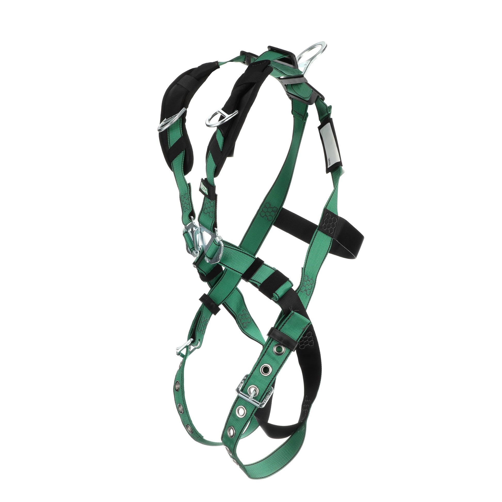 MSA V-FORM Harness w/Back & Shoulder D-Rings - Tongue Buckle Leg Straps - Extra Small - 10197218
