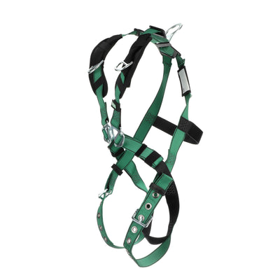 MSA V-FORM Harness w/Back & Shoulder D-Rings - Tongue Buckle Leg Straps - Extra Small - 10197218