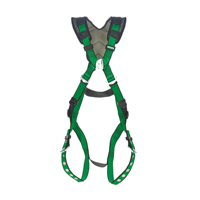 MSA V-FORM+ Harness w/Back D-Ring - Tongue Buckle Leg Straps - Super Extra Large - 10206087