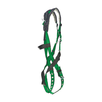 MSA V-FORM+ Harness w/Back D-Ring - Tongue Buckle Leg Straps - Super Extra Large - 10206087