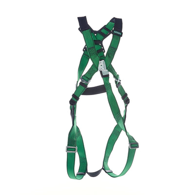 MSA V-FORM Harness w/Back D-Ring - Qwik-Fit Leg Straps Quick Connect Chest Buckle - Extra Small - 10207679
