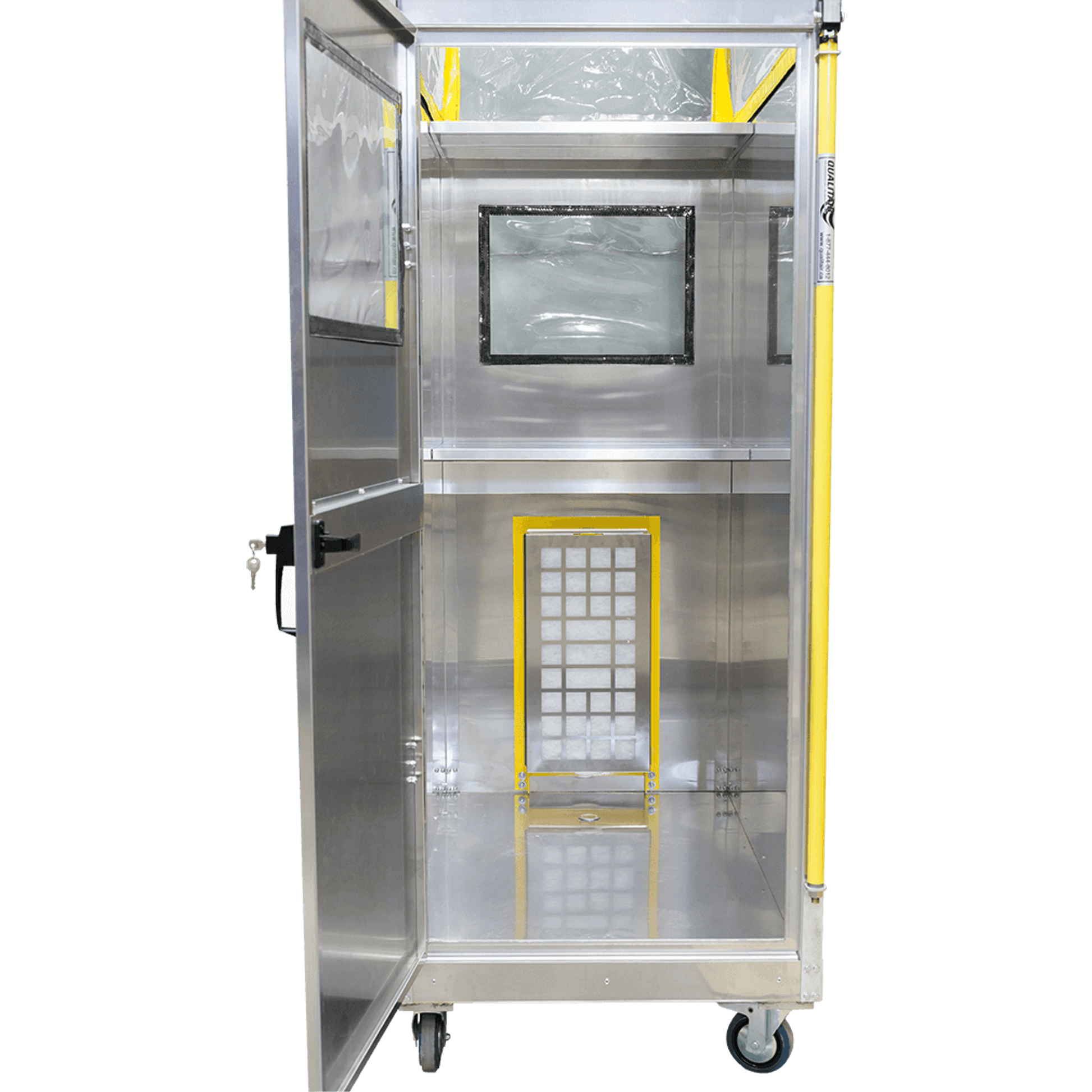 Qualitair HepaZone-M Battery Powered Hard Sided Metal Cabin Work Enclosure - HZ-M2