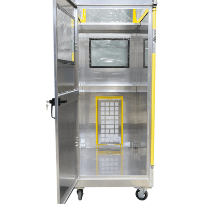 Qualitair HepaZone-M Battery Powered Hard Sided Metal Cabin Work Enclosure - HZ-M2