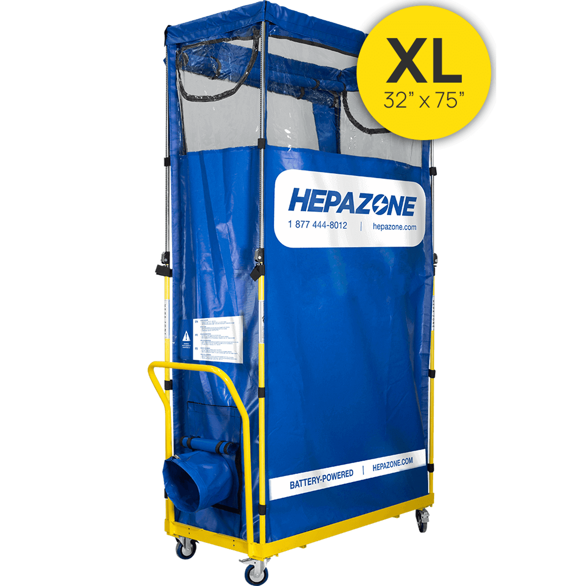 Qualitair HepaZone Soft Wall (No Fan/Air Scrubber) - HZ-01NF