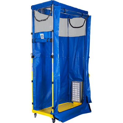 Qualitair HEPAZONE-S Battery Powered Soft Walled Work Enclosure - HZ-01