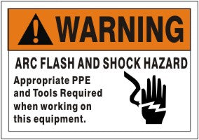 ARC FLASH AND SHOCK HAZARD APPROPRIATE PPE AND TOOLS REQUIRED