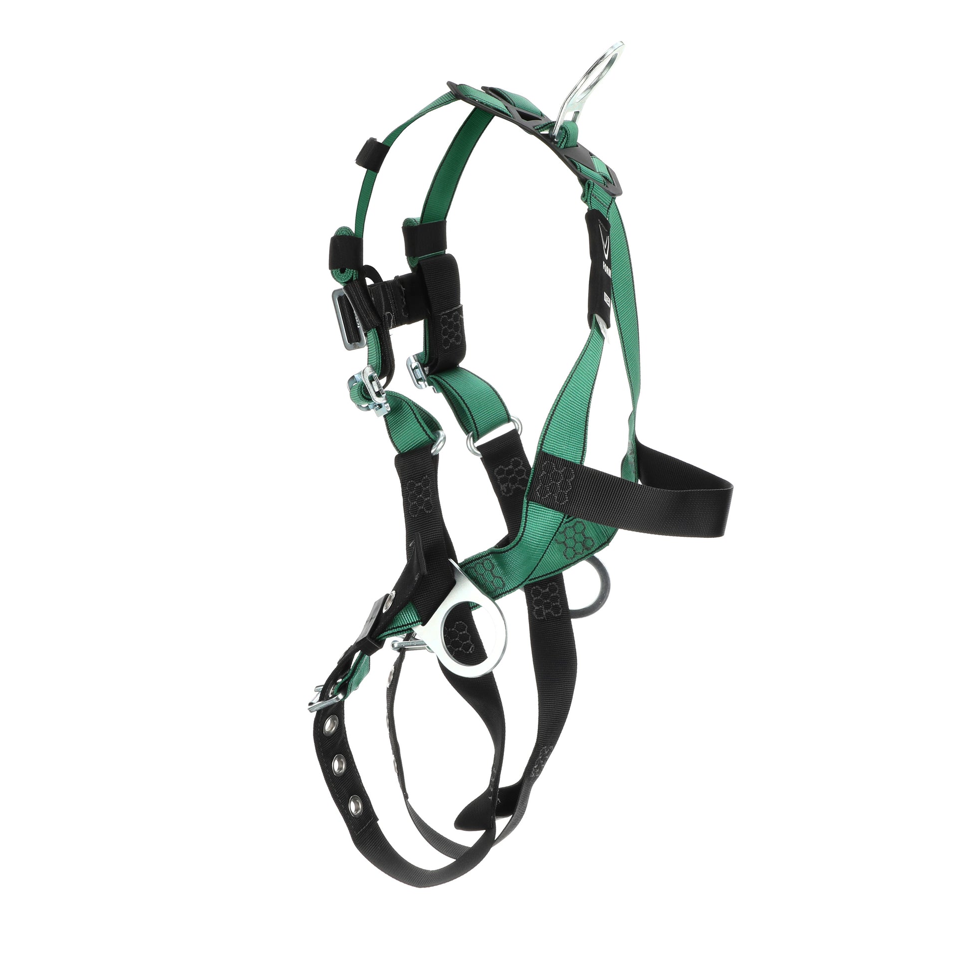 MSA V-FORM Harness w/Back, Front & Side D-Rings - Tongue Buckle Leg Straps - Super Extra Large - 10197209