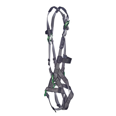 MSA V-FIT Harness w/Back & Side D-Rings - Quick-Connect Leg Straps - Extra Large - 10195066