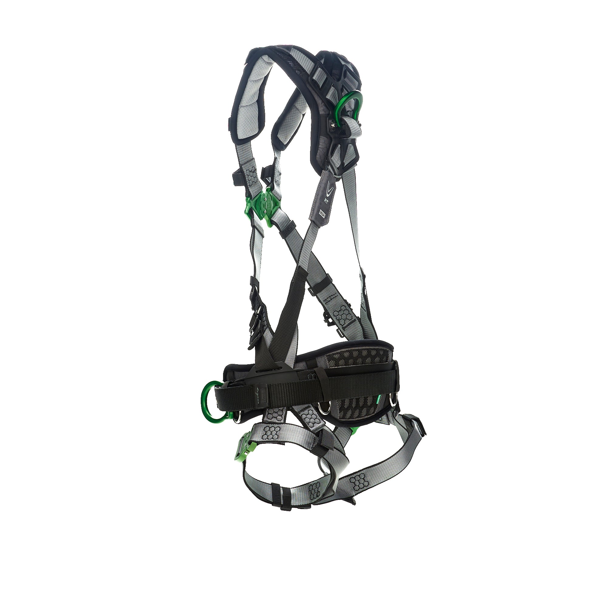 MSA V-FIT Construction Harness w/Back & Side D-Rings - Quick-Connect Leg Straps - Shoulder Padding - Extra Large - 10195135