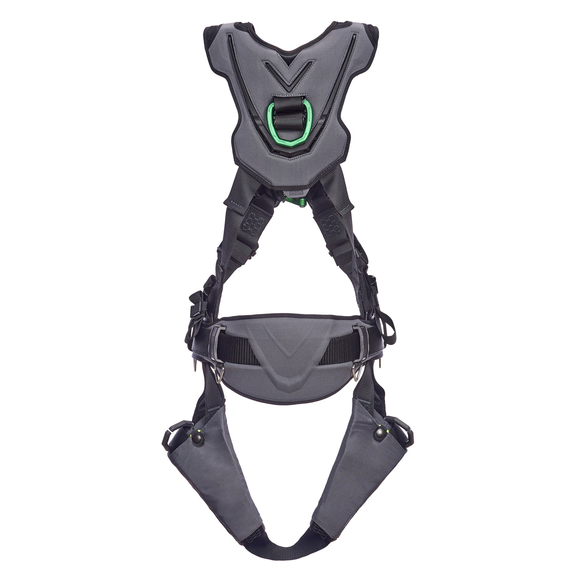MSA V-FLEX Construction Harness w/Back, Front & Side D-Rings - Quick Connect Leg Straps - Extra Large - 10211344