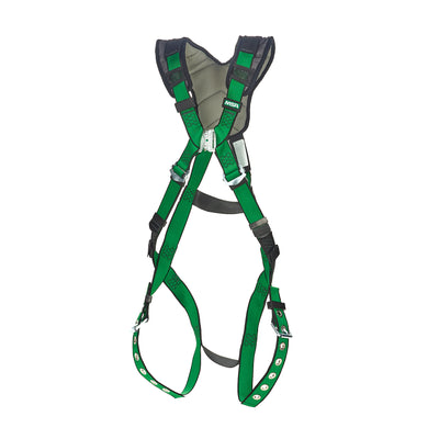 MSA V-FORM+ Harness w/Back D-Ring - Tongue Buckle Leg Straps - Extra Large - 10206086