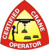 CERTIFIED CRANE OPERATOR WITH CRANE - HELMET / HARD HAT MARKERS
