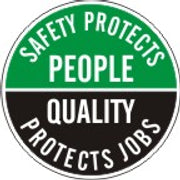 SAFETY PROTECTS PEOPLE QUALITY PROTECTS JOBS - HELMET / HARD HAT MARKERS - SAFETY PROTECTS PEOPLE QUALITY PROTECTS JOBS - HELMET / HARD HAT MARKERS, 2x2, Reflective Adhesive Vinyl