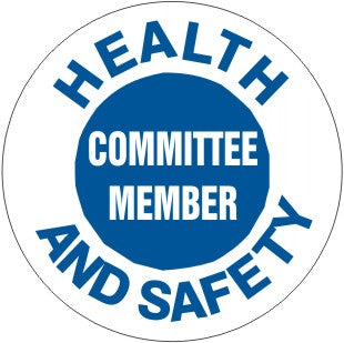 HEALTH AND SAFETY COMMITTEE MEMBER - HELMET / HARD HAT MARKERS