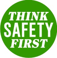THINK SAFETY FIRST - HELMET / HARD HAT MARKERS