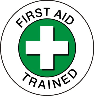 FIRST AID TRAINED PICTO - HELMET / HARD HAT MARKERS