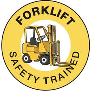 FORKLIFT SAFETY TRAINED PICTO - HELMET / HARD HAT MARKERS - FORKLIFT SAFETY TRAINED PICTO - HELMET / HARD HAT MARKERS, 2x2, Reflective Adhesive Vinyl
