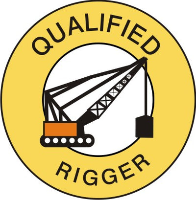 QUALIFIED RIGGER PICTO - HELMET / HARD HAT MARKERS