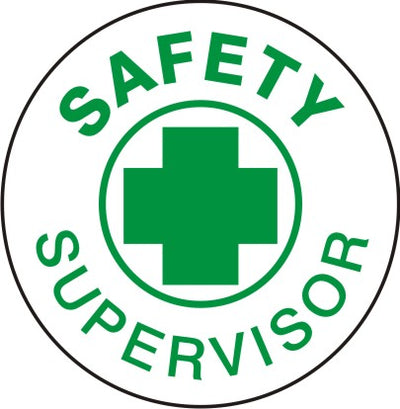 SAFETY SUPERVISOR PICTO - HELMET / HARD HAT MARKERS