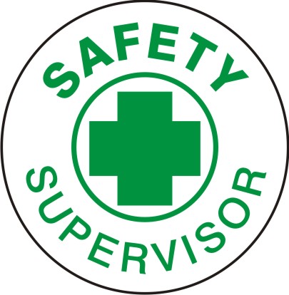 SAFETY SUPERVISOR PICTO - HELMET / HARD HAT MARKERS - SAFETY SUPERVISOR PICTO - HELMET / HARD HAT MARKERS, 2x2, Reflective Adhesive Vinyl