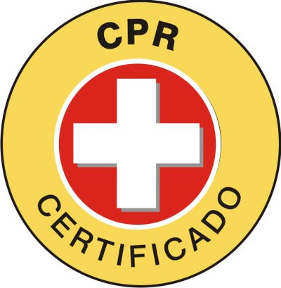 CPR CERTIFICADO PICTO - HELMET / HARD HAT MARKERS