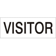 VISITOR - HELMET / HARD HAT MARKERS - VISITOR - HELMET / HARD HAT MARKERS, 1x2, Reflective Adhesive Vinyl