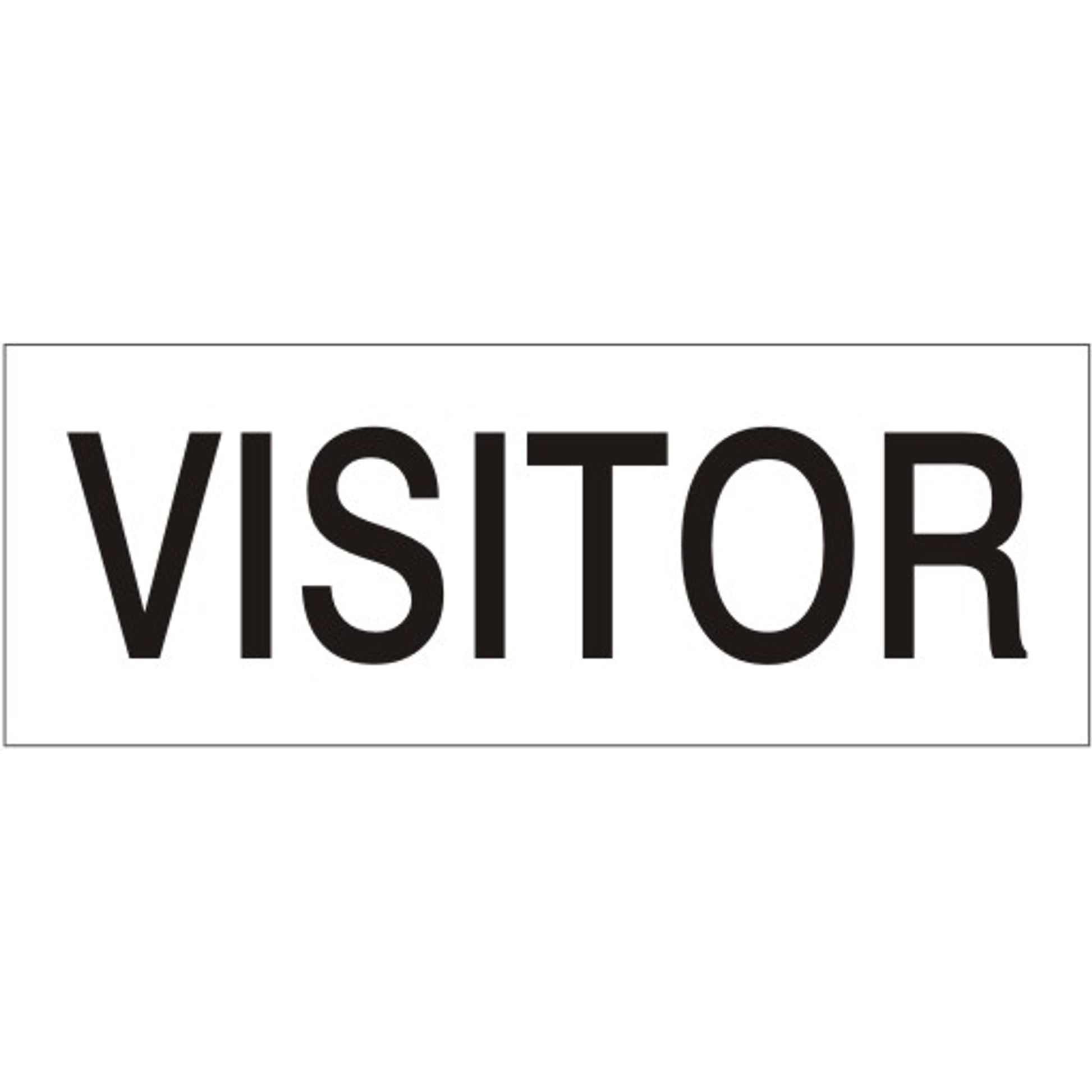 VISITOR - HELMET / HARD HAT MARKERS - VISITOR - HELMET / HARD HAT MARKERS, 1x2, Reflective Adhesive Vinyl