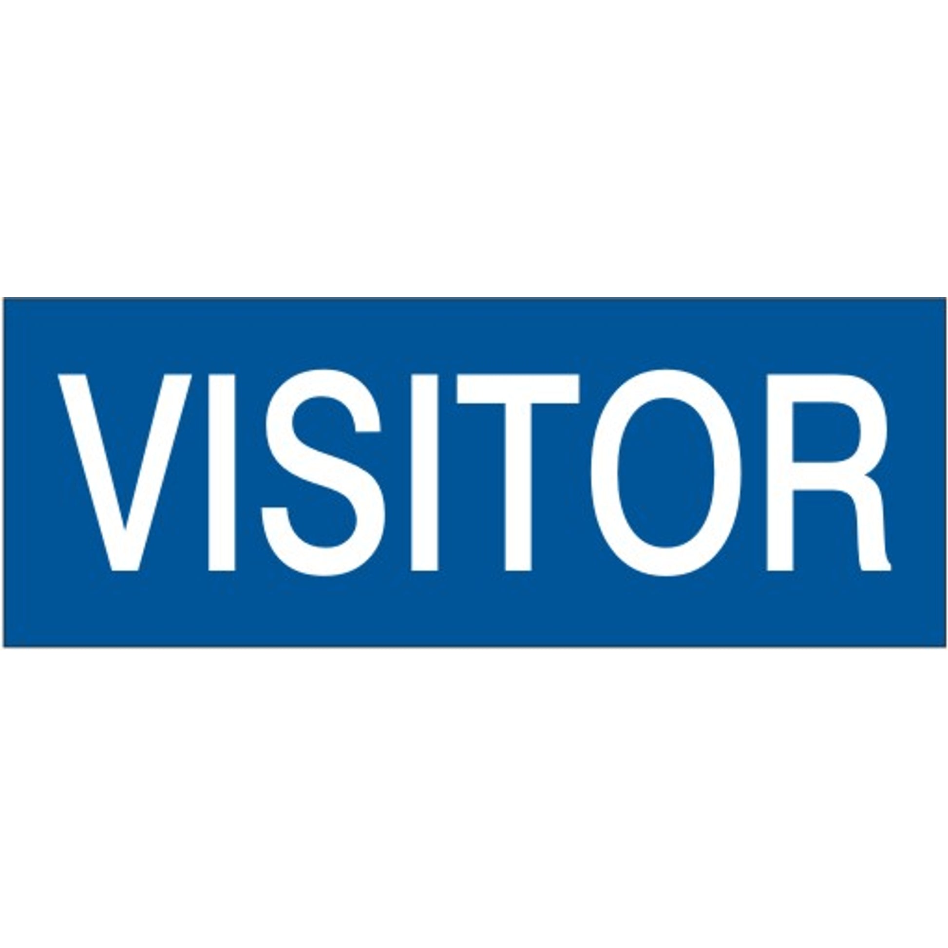 VISITOR - HELMET / HARD HAT MARKERS - VISITOR - HELMET / HARD HAT MARKERS, 1x2, Reflective Adhesive Vinyl