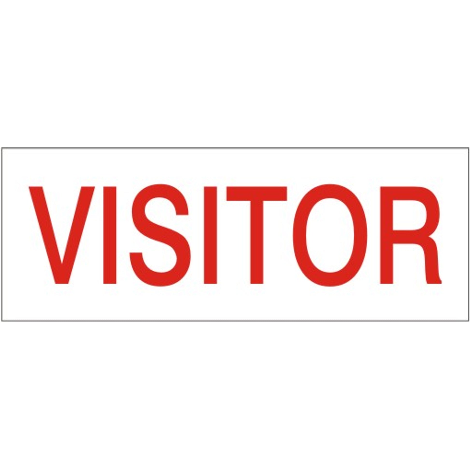 VISITOR - HELMET / HARD HAT MARKERS - VISITOR - HELMET / HARD HAT MARKERS, 1x2, Reflective Adhesive Vinyl
