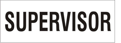 SUPERVISOR - REFLECTIVE HELMET / HARD HAT MARKERS