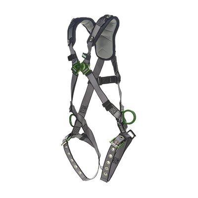MSA V-FIT Harness w/Back & Side D-Rings - Tongue Buckle Leg Straps - Shoulder Padding - Standard - 10194909