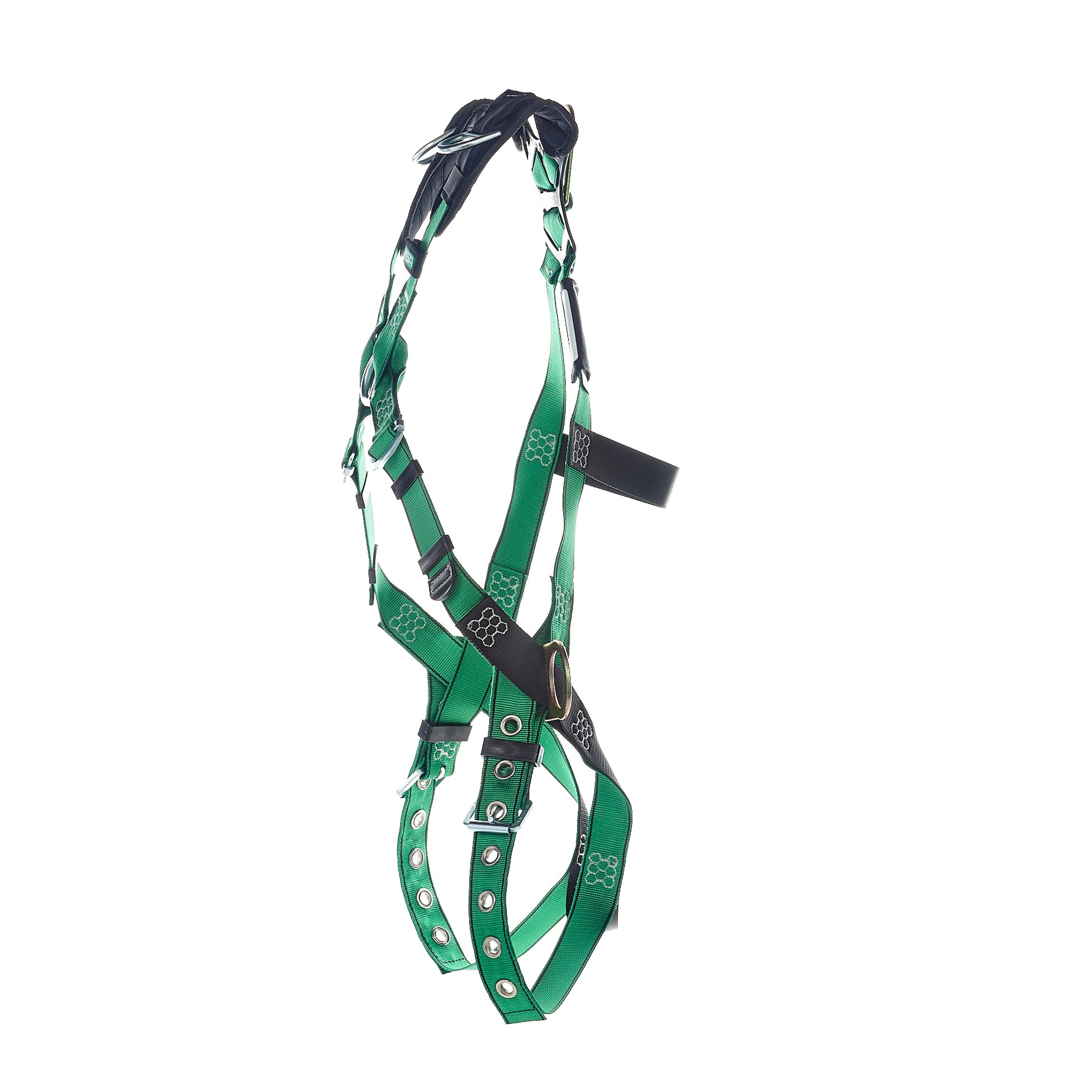 MSA V-FORM Harness w/Back, Front, Side & Shoulder D-Rings - Tongue Buckle Leg Straps Quick Connect Chest Buckle - Extra Large - 10206075