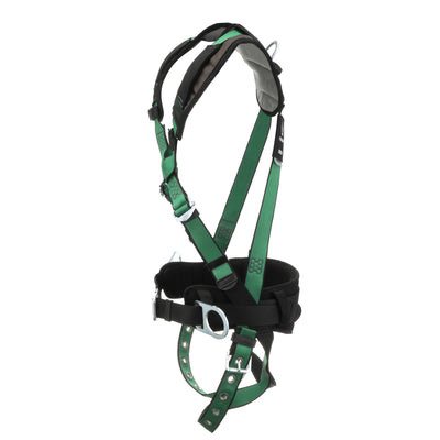 MSA V-FORM+ Construction Harness w/Back & Side D-Rings - Tongue Buckle Leg Straps - Shoulder Padding - Extra Large - 10206162