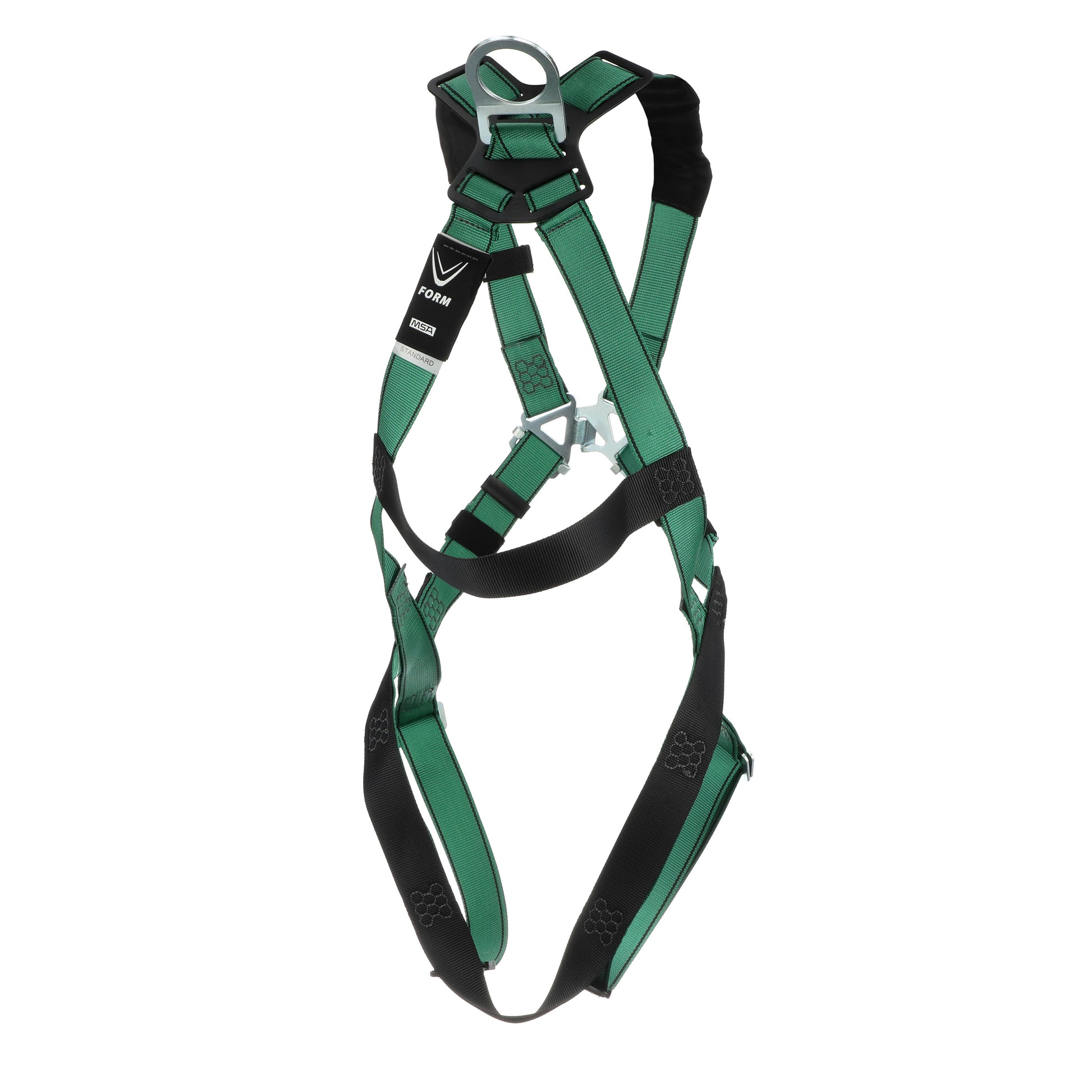 MSA V-FORM Harness w/Back D-Ring - Qwik-Fit Leg Straps - Super Extra Large - 10197198