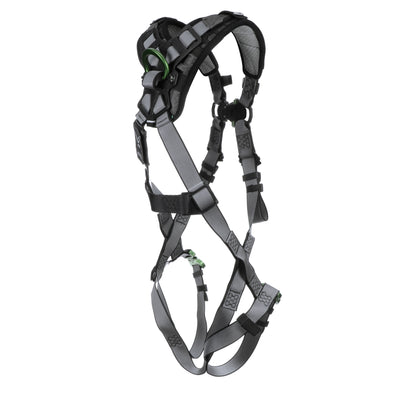 MSA V-FIT Harness w/Back & Front D-Rings - Quick-Connect Leg Straps - Shoulder Padding - Standard - 10194656