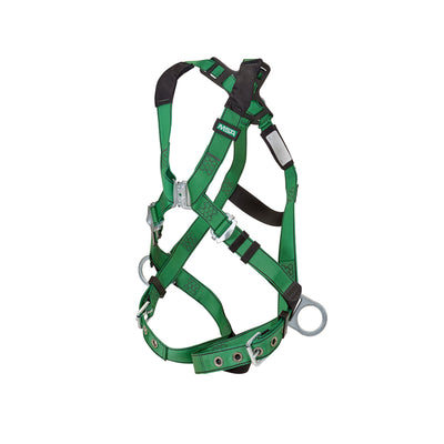 MSA V-FORM Harness w/Back & Side D-Rings - Tongue Buckle Leg Straps Quick Connect Chest Buckle - Standard - 10206062