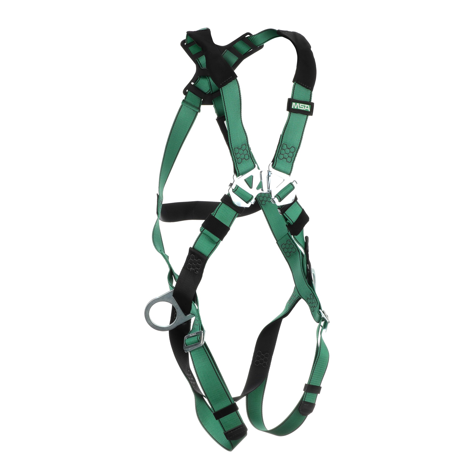 MSA V-FORM Harness w/Back & Side D-Rings - Qwik-Fit Leg Straps - Extra Large - 10197231