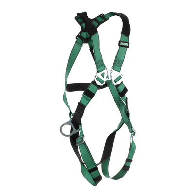 MSA V-FORM Harness w/Back & Side D-Rings - Qwik-Fit Leg Straps - Extra Large - 10197231