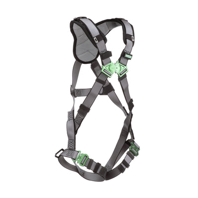 MSA V-FIT Harness w/Back D-Ring - Quick-Connect Leg Straps - Shoulder Padding - Extra Large - 10194671