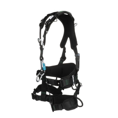 MSA Gravity Suspension Harness w/Back, Front, Belly, & Side D-Rings - Lumbar, Shoulder & Leg Padding - Large - 10150458