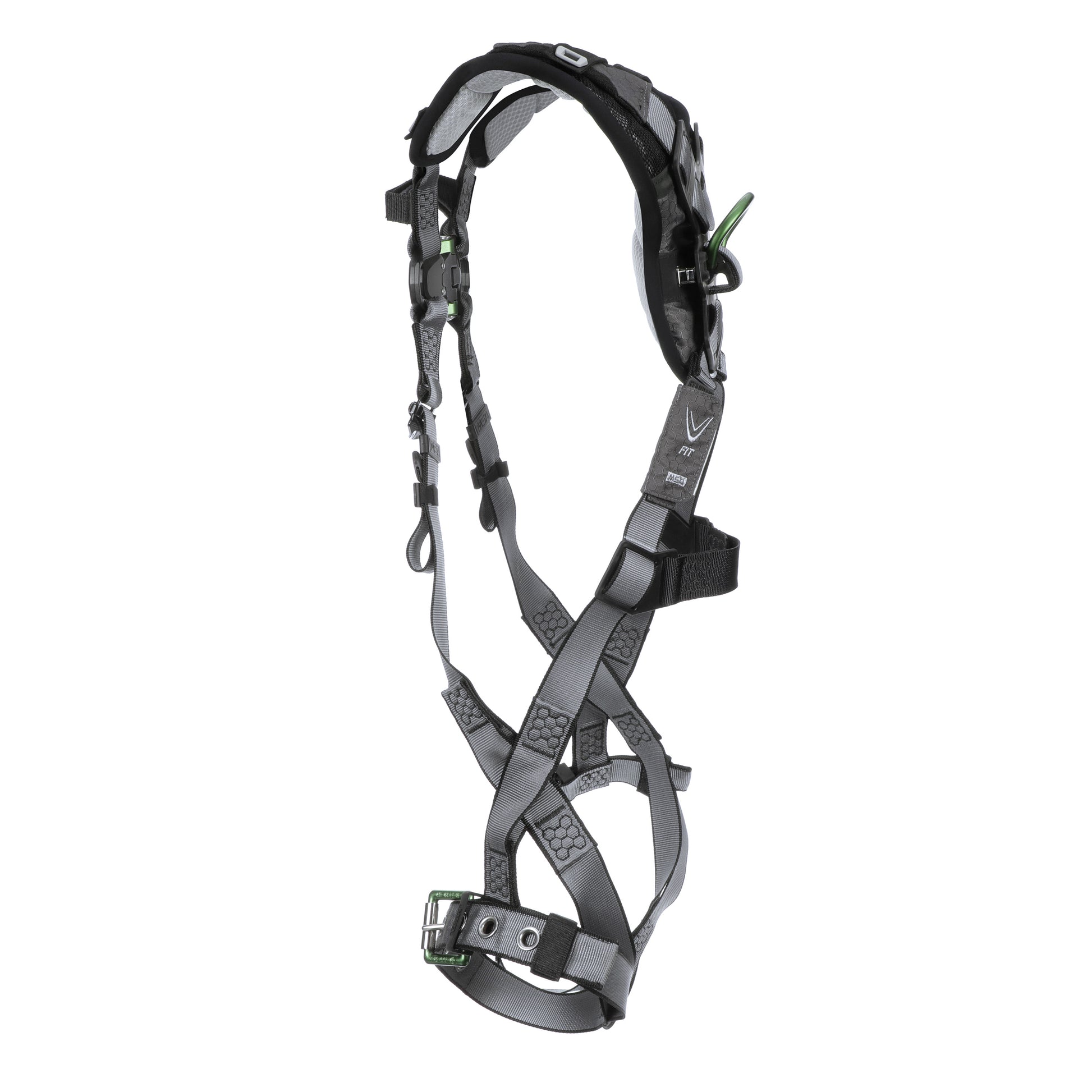 MSA V-FIT Harness w/Back D-Ring - Tongue Buckle Leg Straps - Shoulder & Leg Padding - Extra Small - 10194976