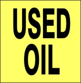 USED OIL - SHIPPING LABEL ROLL