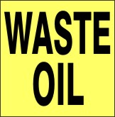 WASTE OIL - SHIPPING LABEL ROLL