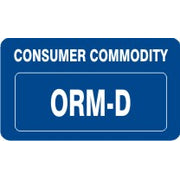 CONSUMER COMMODITY ORM-D - CONSUMER COMMODITY ORM-D, 1.5X2.5, Adhesive Vinyl