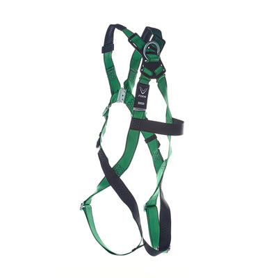 MSA V-FORM Harness w/Back D-Ring - Qwik-Fit Leg Straps Quick Connect Chest Buckle - Super Extra Large - 10207732