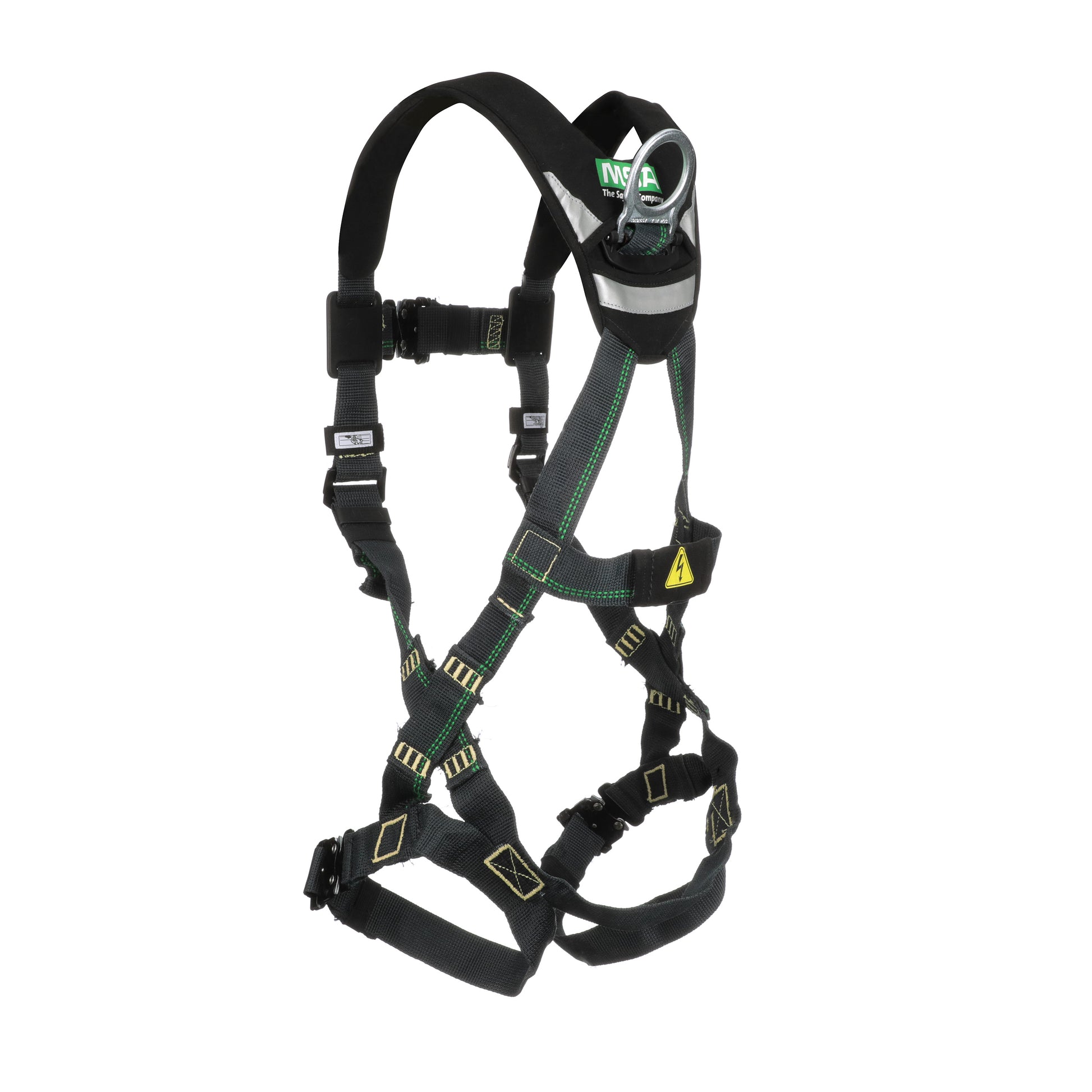 MSA EVOTECH Arc Flash Harness w/Back D-Ring - Quick-Connect leg straps - Shoulder Padding - X-Small (XSM) - 10150143