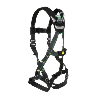 MSA EVOTECH Arc Flash Harness w/Back D-Ring - Quick-Connect leg straps - Shoulder Padding - X-Small (XSM) - 10150143