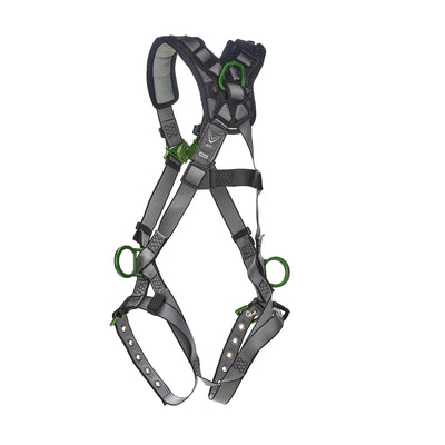 MSA V-FIT Harness w/Back & Side D-Rings - Tongue Buckle Leg Straps - Shoulder Padding - Standard - 10194909