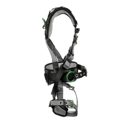 MSA V-FIT Construction Harness w/Back & Side D-Rings - Tongue Buckle Leg Straps - Shoulder & Leg Padding - Extra Small - 10195180