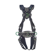 MSA V-FLEX Construction Harness w/Back, Front & Side D-Rings - Tongue Buckle Leg Straps - Standard - 10211347